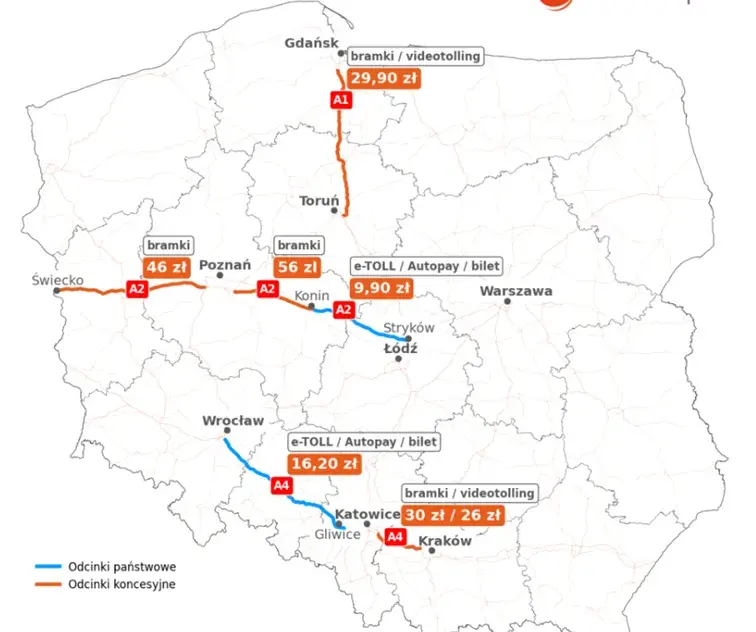 Autostrada A4: Płatne i darmowe odcinki wszystko, co musisz wiedzieć