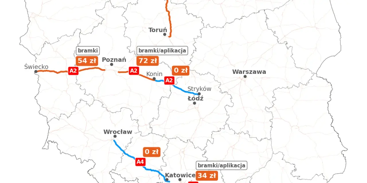 Autostrada A1: Które odcinki są płatne? Sprawdź przed podróżą!