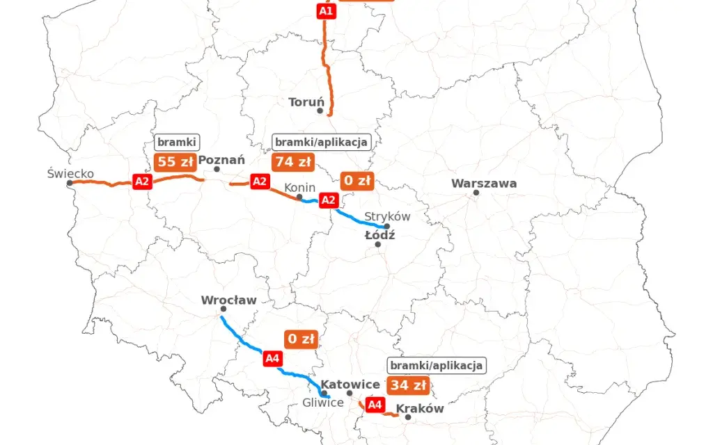 Płatności za autostrady w Polsce: e-TOLL, bramki, aplikacje przewodnik