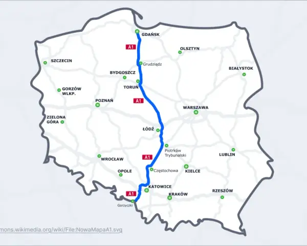 Autostrada A1: Długość, przebieg, opłaty i czas przejazdu [2024]