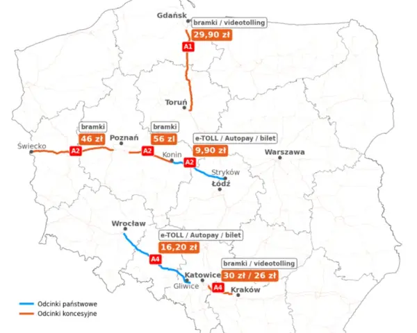 Autostrada A4: Płatne i darmowe odcinki wszystko, co musisz wiedzieć