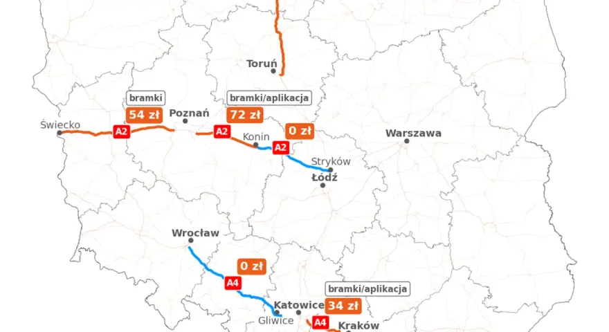 Autostrada A1: Które odcinki są płatne? Sprawdź przed podróżą!