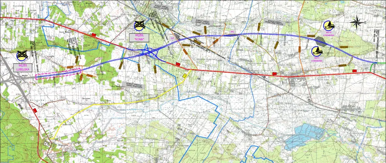 budowa autostrady A2 wschód od Warszawy
